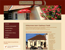 Tablet Screenshot of gasthaus-friedl.at